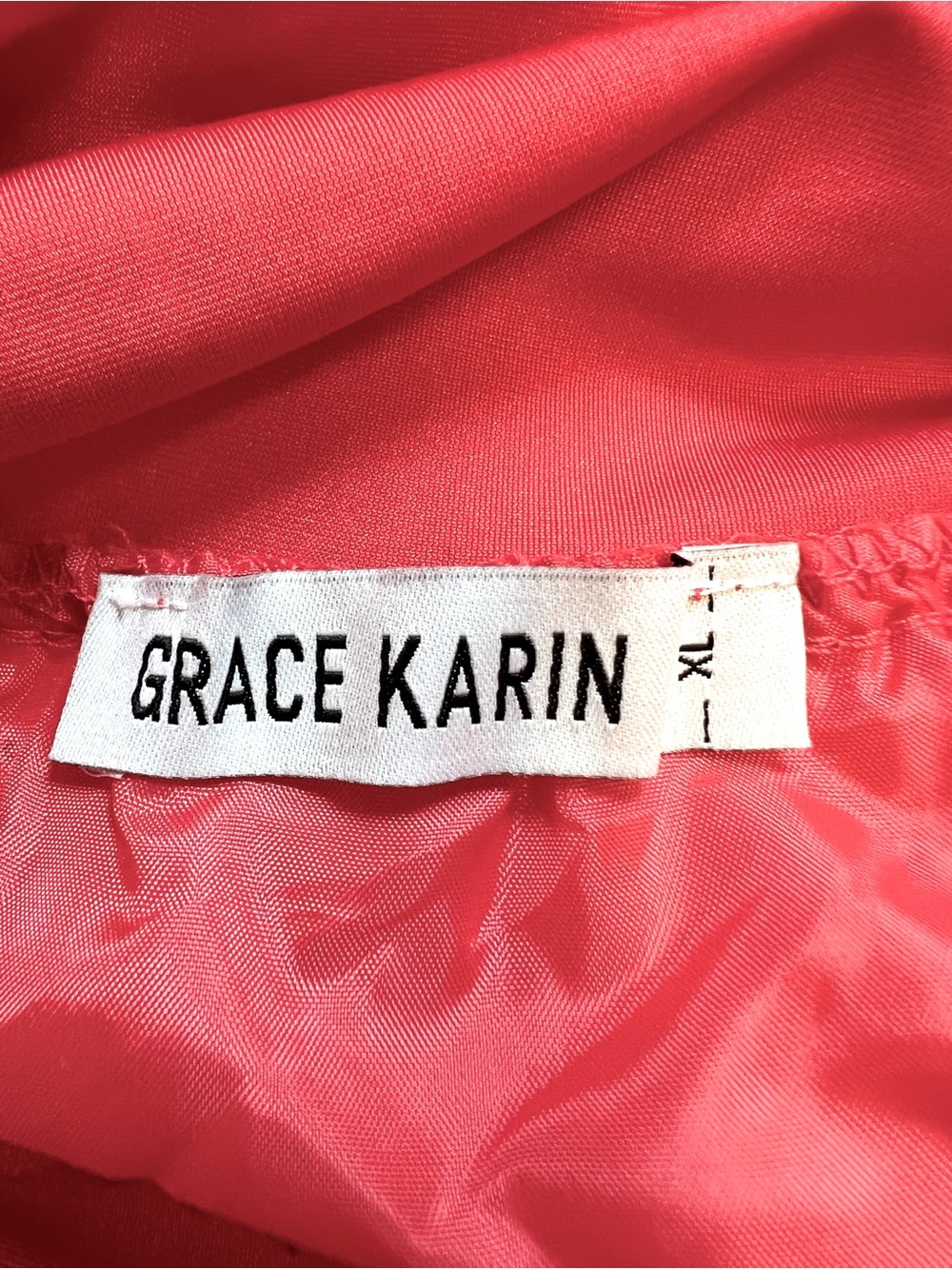 NWT GRACE KARIN 50’ RED womens PETTICOAT CRINOLINE Dancing swing SKIRT womens XL - Picture 6 of 9